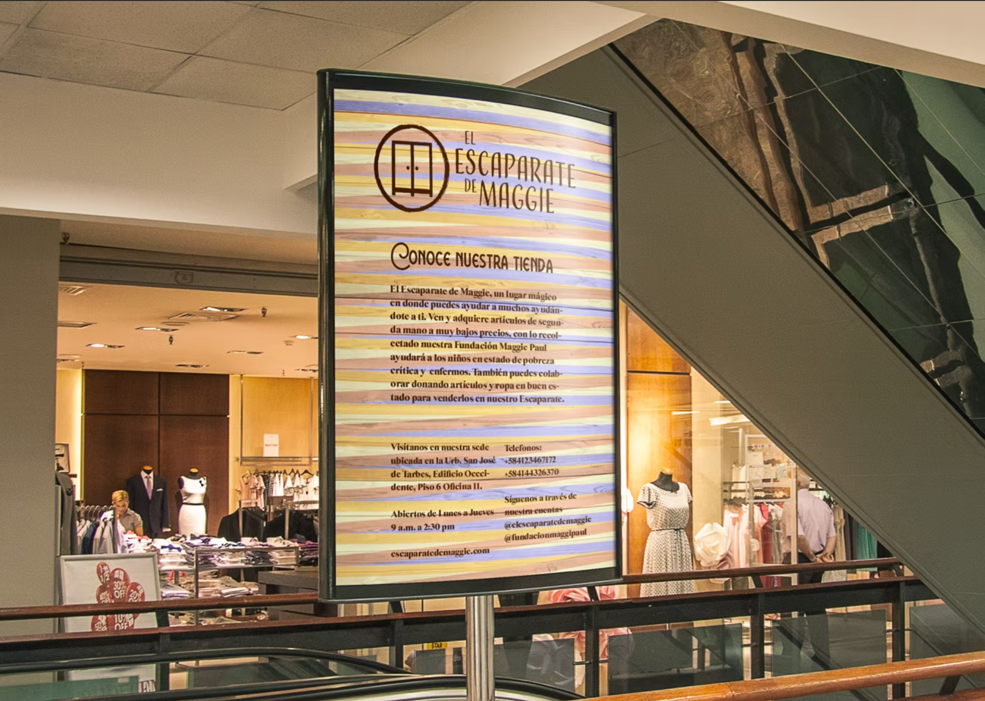 Microsite experience for Escaparate de Maggie